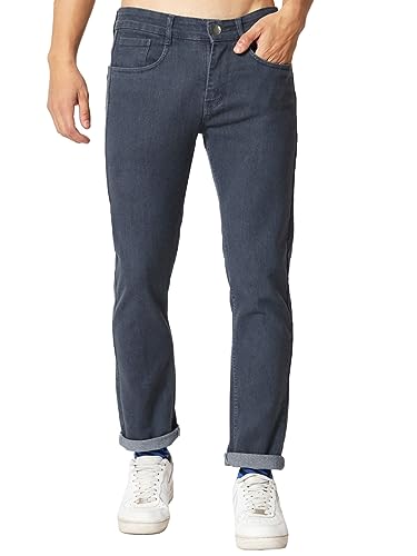 Image of KARGEENS Men Kargeens Men's Jeans Pant Slim Fit Stretchable Casual Wear Low Rise Cotton Blend Denim