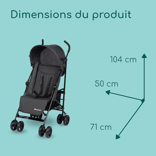 Bebeconfort Rainbow Poussette Canne Multipositions Compacte et Légère de à jusqu'à 22 kg Mineral - vue 6