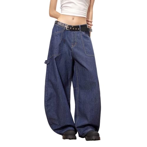 Baggy Jeans for Women Men Wide Leg Barrel Jeans Striped Loose Denim Pants Casual Sweatpants Vintage Clothes2