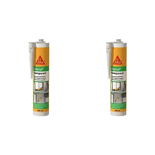 Sikacryl Transparent Acryldichtstoff 300ml (Packung mit 2)