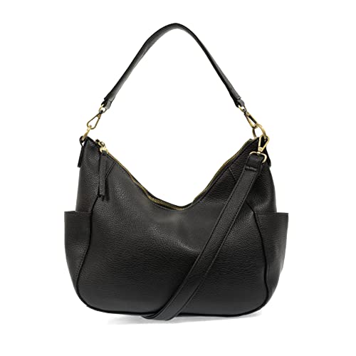 Image of Joy Susan Woman Trish Convertible Hobo Bag - Black