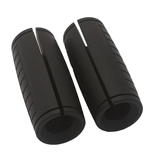 yuhqc Weight Bar Grips Fit Standard Barbell, Dumbell Handles, Thick Bar Training Adapter for Weightlifting & Cable Attachments Fitness Training Rope Grips for Body Arm Forearm Builder Strength(Black)