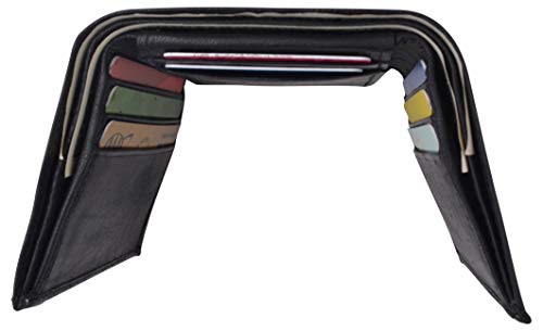 MARSHAL Leather Wallets for Men Front Pocket Slim Trifold Wallet4