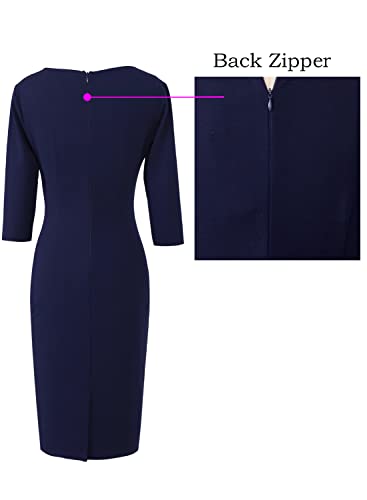 VfEmage Womens Sexy Elegant Deep V-Neck Party Cocktail Bodycon Dress