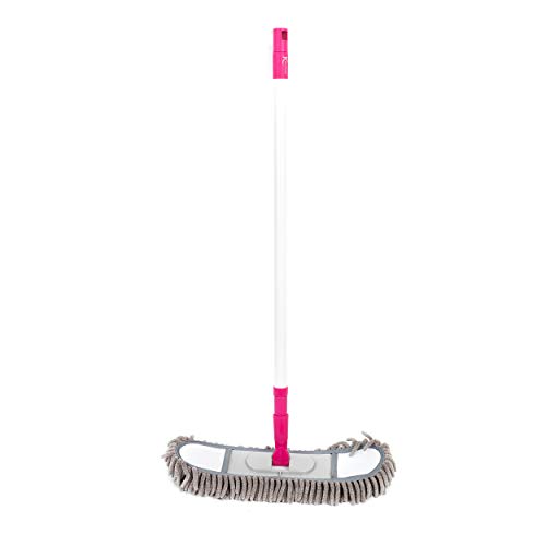 Kleeneze KL065339EU Extendable Handle Flexi-Head All-in-One Cleaner, Grey/Pink
