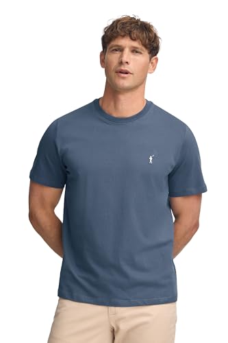 Polo Club Camiseta básica Azul Denim de algodón con Logo Rigby Go para Hombre