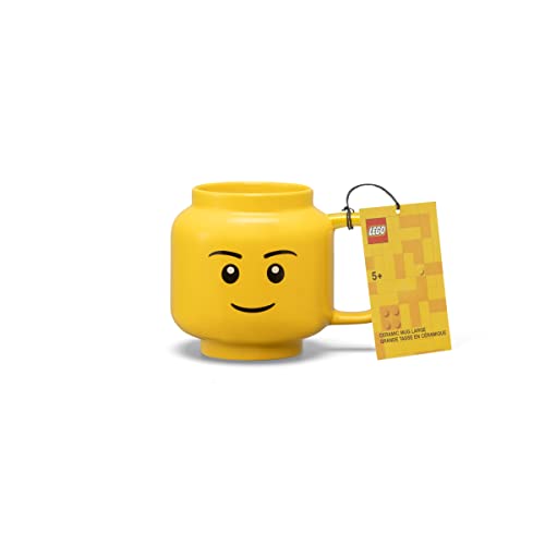 LEGO Ceramic Mug Large - Boy - 530 ml | Perfect Mug Gifts for Men Mugs for Kids and Women Cool Fun and Unique Cup for All Ages Dishwasher Safe