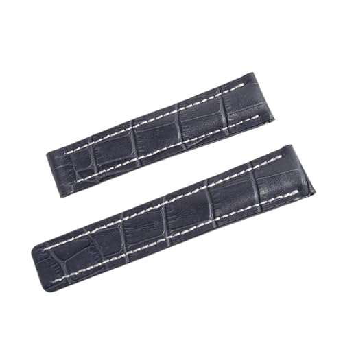 Bracelet de montre en cuir véritable 20mm compatible Breitling Avenger avec outils