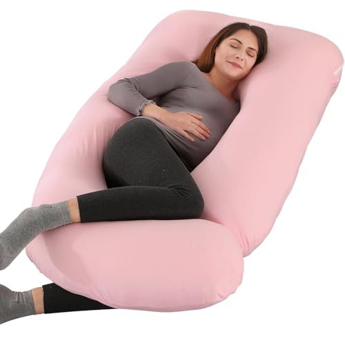 Victostar Pregnancy Pillow,57 inches U Shaped Maternity Pillow with Removable Cover Full Body Pillow Support for Back, HIPS, Legs, Belly