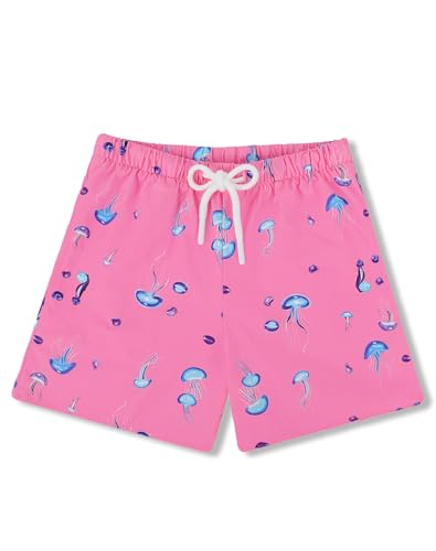 UPTRIS Girls Swim Shorts Beach Girl Board Shorts with Liner Quick Dry Toddler Baby Girls Swimming Trunks with Pockets 16M-14T