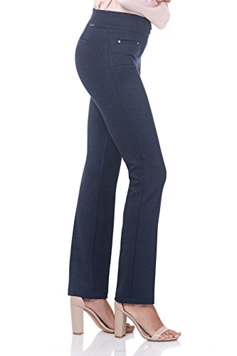 Rekucci Women's Secret Figure Pull-On Knit Straight Pant w/Tummy Control2