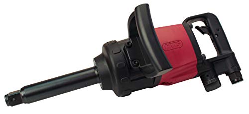 MTS 53370 1-Inch Drive Heavy Duty Pneumatic Air Powered Impact Wrench, Pinless Clutch, with Max Torque of 2,200 ft-lbs, Working Torque Range 400-1,650 ft-lbs, 10 cfm, Weight 26.2 lbs.