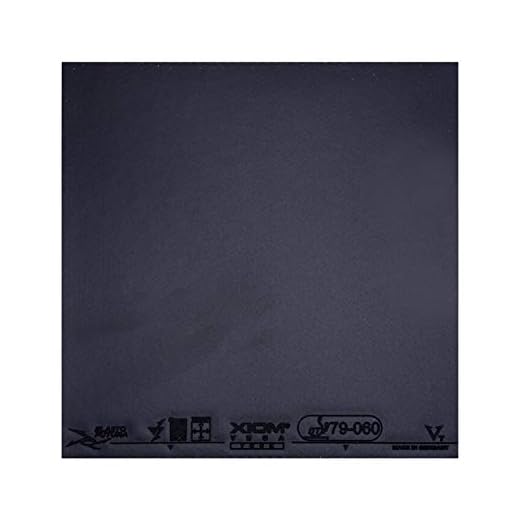 XIOM Vega Tour Table Tennis Rubber 79-060 Astringent Loop with Fast Attack ping Pong Game high Elastic (Black MAX)