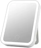 Espelho Maquiagem Com Touch E Borda Luz De Led Mesa Espelho Facial Portátil