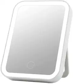 Espelho Maquiagem Com Touch E Borda Luz De Led Mesa Espelho Facial Portátil