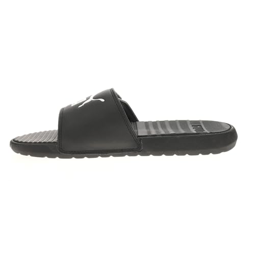 PUMA Men's COOL CAT 2.0 ALTERNATIVE CLOSURE Slide Sandals, Puma Black-Puma White, 83