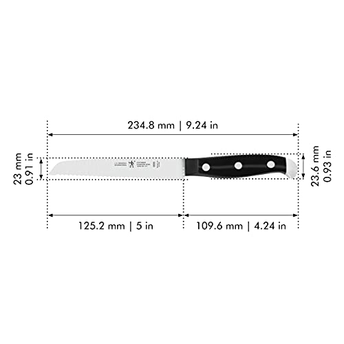 Henckels Statement Razor-Sharp 5-Inch Serrated Tomato Knife, German Engineered Informed By 100+ Years Of Mastery #TOP6