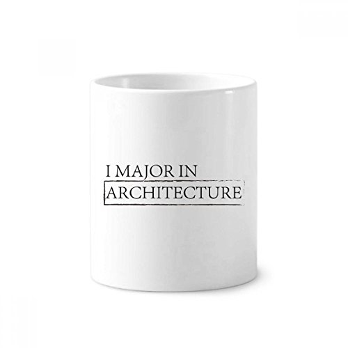 Céramique de l'architecture pot à crayons blanc 350ml pour organiser un bureau d'architecte créatif