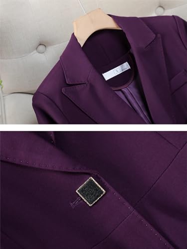 Women Pant Suit Office Ladies Female Business Work Wear 2 Piece Set Formal Blazer Jacket and Trouser3