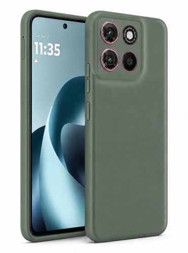 Image of FIRST MART Matte Silicone Back Cover for Motorola G Max - Green