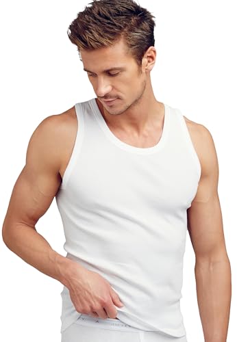 Gilet Jockey Classique Blanc en Lot de 3 pour Homme