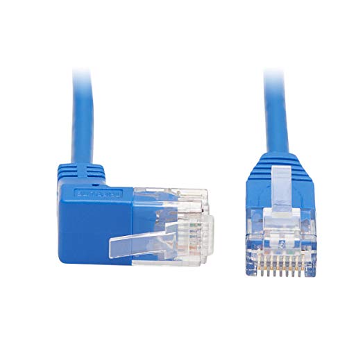 Cable Ethernet Cat6 Tripp Lite Up Angle 2 ft Azul miniatura 1