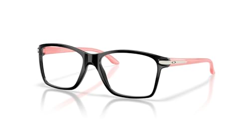 Image of Oakley Youth Unisex Kids OY8010 Cartwheel Rectangular Prescription Eyewear Frames, Polished Clear /Demo Lens