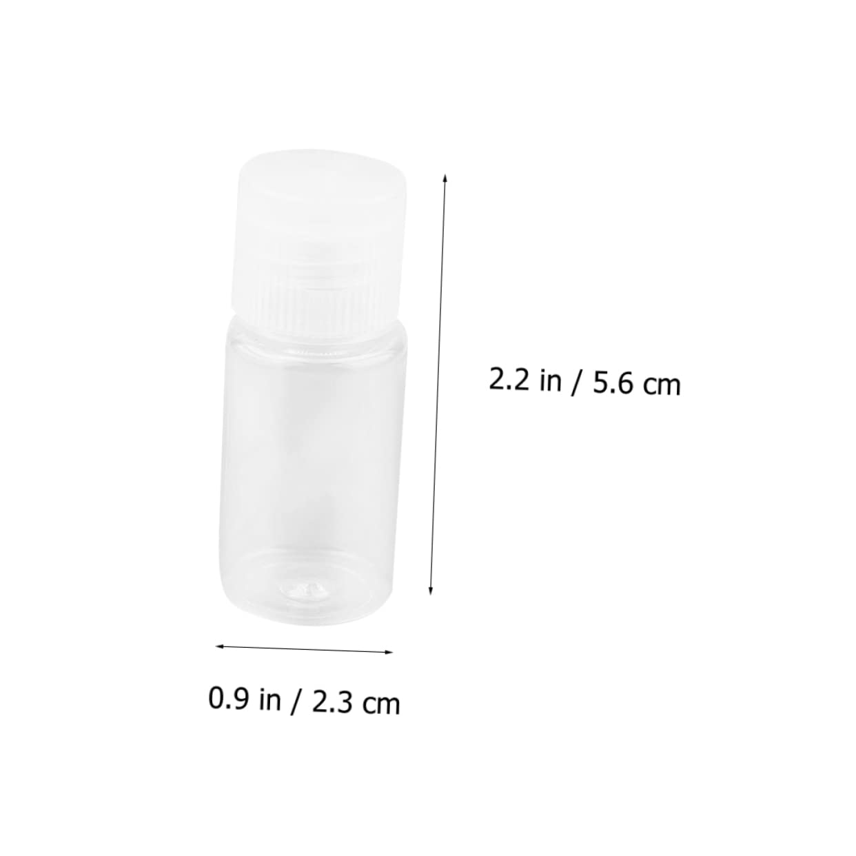 72piezas Botellas De Viaje para Loción Tapa Abatible Envases De Transparentes para Maquillaje y Cosméticos Dispensadores Reutilizables
