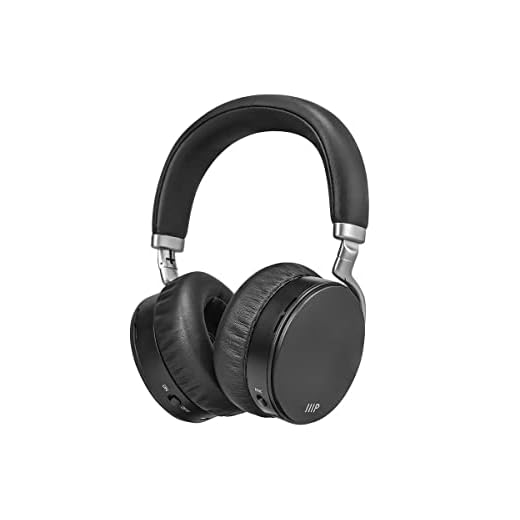 Monoprice Bluetooth Headphones with Active Noise Cancelling, 20H Playback/Talk Time, with The AAC, SBC, Qualcomm aptX, and Qualcomm aptX Low Latency Audio codecs