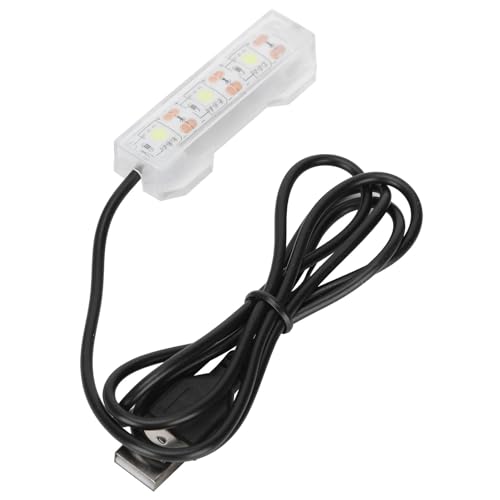 Wakects Luz USB para Acuario, Lámpara LED Pequeña para Pecera, Miniluz de Escritorio para Plantas con Plug and Play