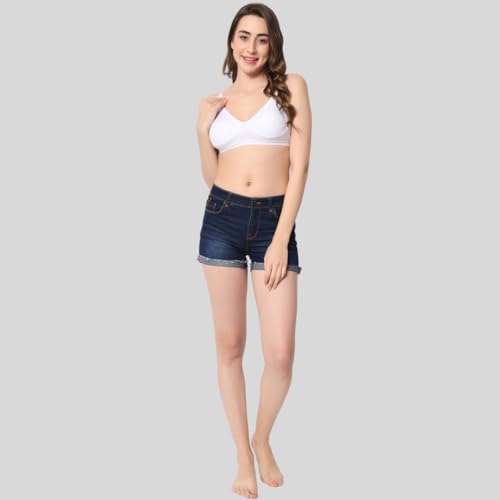 Image of Be-Wild Full Coverage Non Padded Backless Transparent Strap Bra for Women and Girls /Ladies /Black /Cotton /Casual /t-Shirts /Everyday /Regular /Bras