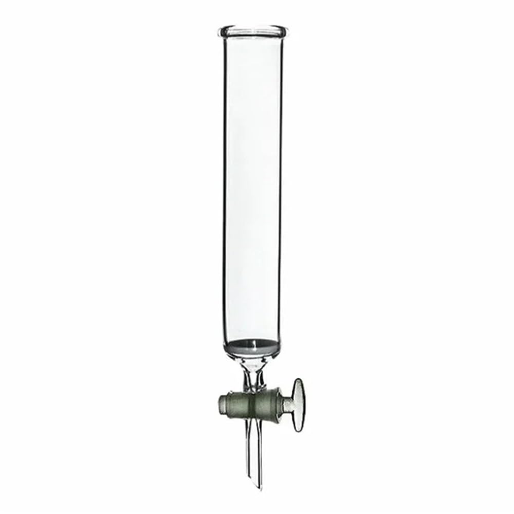 1 pieza de columna de vidrio de laboratorio con pistón de vidrio, placa de núcleo de arena de 15 mm x 200 mm(H1300C-08)