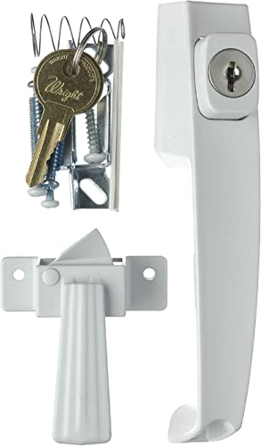 Wright Products VK333X3WH Tie Down Keyed Push Button Door Latch For Screen And Storm Doors thumb #4