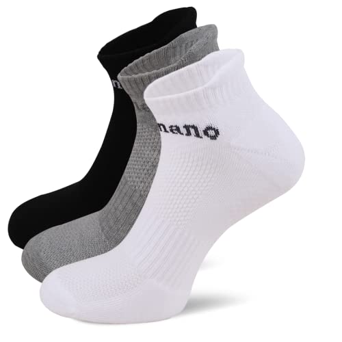 Aaronano 5 Pairs Uomini Metà Ammortizzato Terry