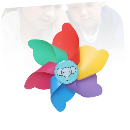 KICHOUSE Wind-Driven Plastic Wind Decorative Windwill Toy for Boys and Girls Bike
