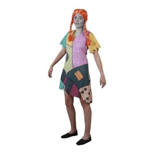 DISBACANAL Disfraz de Sally muñeca trapo mujer - M