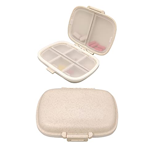Pillendose Organizer, Feuchtigkeitsbeständig Tablettendose, Wasserdicht Pillendose Etui Tablettenbox Luftdichtes Vitamin-Etui für Reisen, Täglichen Gebrauch Cover