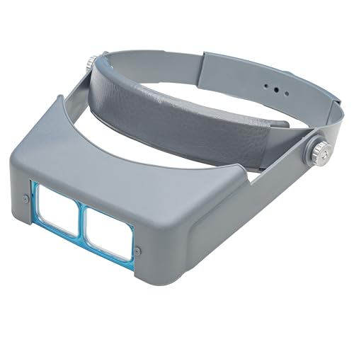 Modelcraft Professional Headband Magnifier, High Clarity Precision Ground Glass Lenses, for Office Home, Model Building, Art