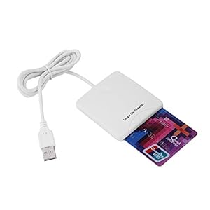 Oumij Credit Card Reader Portable USB Card Reader Full Speed Smart Chip Reader IC Mobile Bank Credit Card Readers
