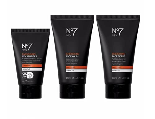 Soin visage homme No7 Men coffret hydratant nettoyant et gommage visage