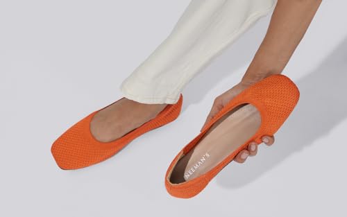 Image of Neeman's Plush Square Flats for Women | Ballerinas & Slip On Casual Shoes| Comfortable & Flexiable