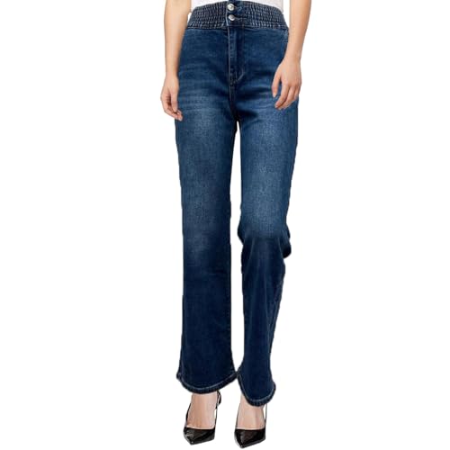 Women’s Stretchy Skinny Jeans – High Waist, Tummy Control, Soft Denim, Plus & Regular Sizes, Comfortable, Flexible - Blue