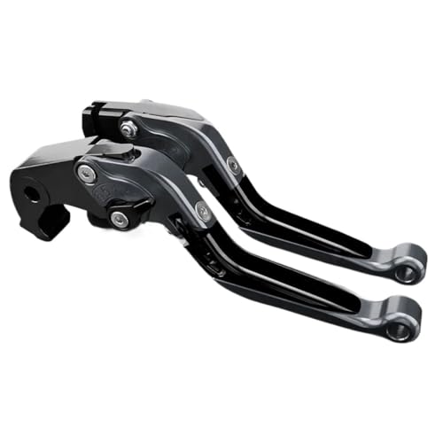 のために ホンダCB500X CB 500X クラッチレバー ブレーキレバーセット 調整可能 折りたたみハンドルレバー オートバイアクセサリーパーツ(Grey black)