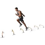 Meister ZoomFlex Agility Hurdles w/Carry Bag - Flex-Safe Modular Speed Training - 6" Safety Orange - 6 Pack - Image 2