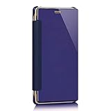 Plating plastic cover & PU leather linker. See-through mirror style. The front cover become see-through when screen work. The front cover become mirror when the phone stand by.