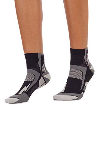 Mico hardloopschoenen 100% gemaakt in Italië van micropolyamide X-statisch lycrax ultralicht unisex voor dames en heren sportief kleur zwart/grijs