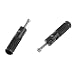 2xCNC Universal Motocicleta Bicicleta Reposapiés Plegables Piloto Pie Trasero Resto Negro