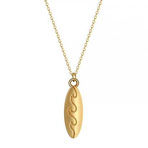 Halskette Surfbrett-Halskette für Frauen, Mädchen, Surfen, zierlich, ich Liebe Surfer-Halsketten, Welle, Sommer, Mode, Brandung, Strand, Schmuck