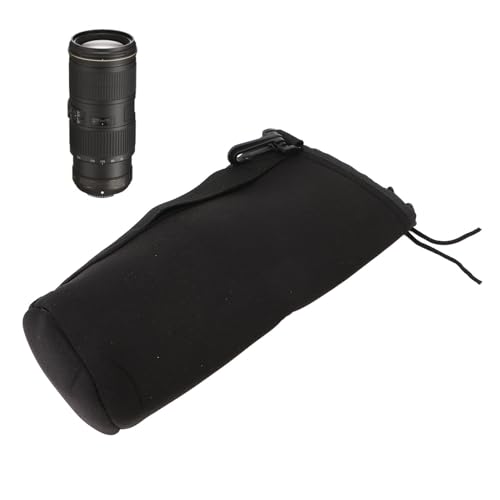 Camera Lens Container, Lens Bag Pouch with Hook, for AE S VR 70?300mm F/4 for EF 24?70mm F/2.8L USM Lens Case Pouch Bag