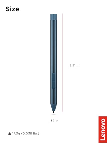 Image of Lenovo Digital Pen 3 for Laptops, Supports Multiple Protocols, Advanced Tilt Recognition, Tidal Teal
